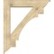Ekena Millwork Merced Traditional Rough Sawn Bracket w/ Offset Brace, Douglas Fir, 8"W x 42"D x 48"H BKT0806X42X48MRC01RDF - alternate 3